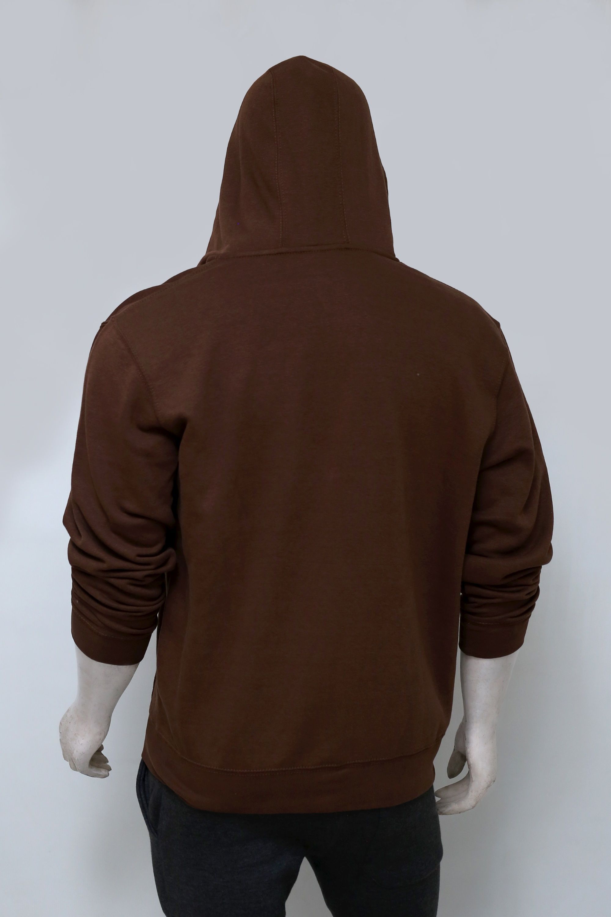 Classic Zip-Up Hoodie with Adjustable Drawstring Hood