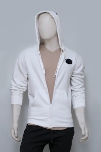 Classic Zip-Up Hoodie with Adjustable Drawstring Hood