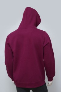 Full Zipper Printed And Plain Color Pullover Hoodie