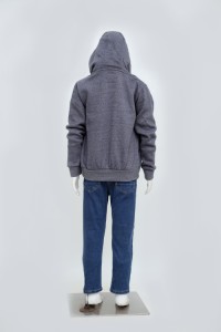 Kids Front Zipper Hoodie and Slim Fit Jeans